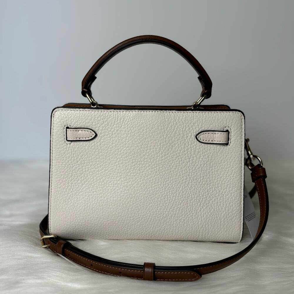 NWT Coach Mini Lane Top Handle In Colorblock In Chalk/Penny Multi/Pebble Leather - Picture 7 of 12